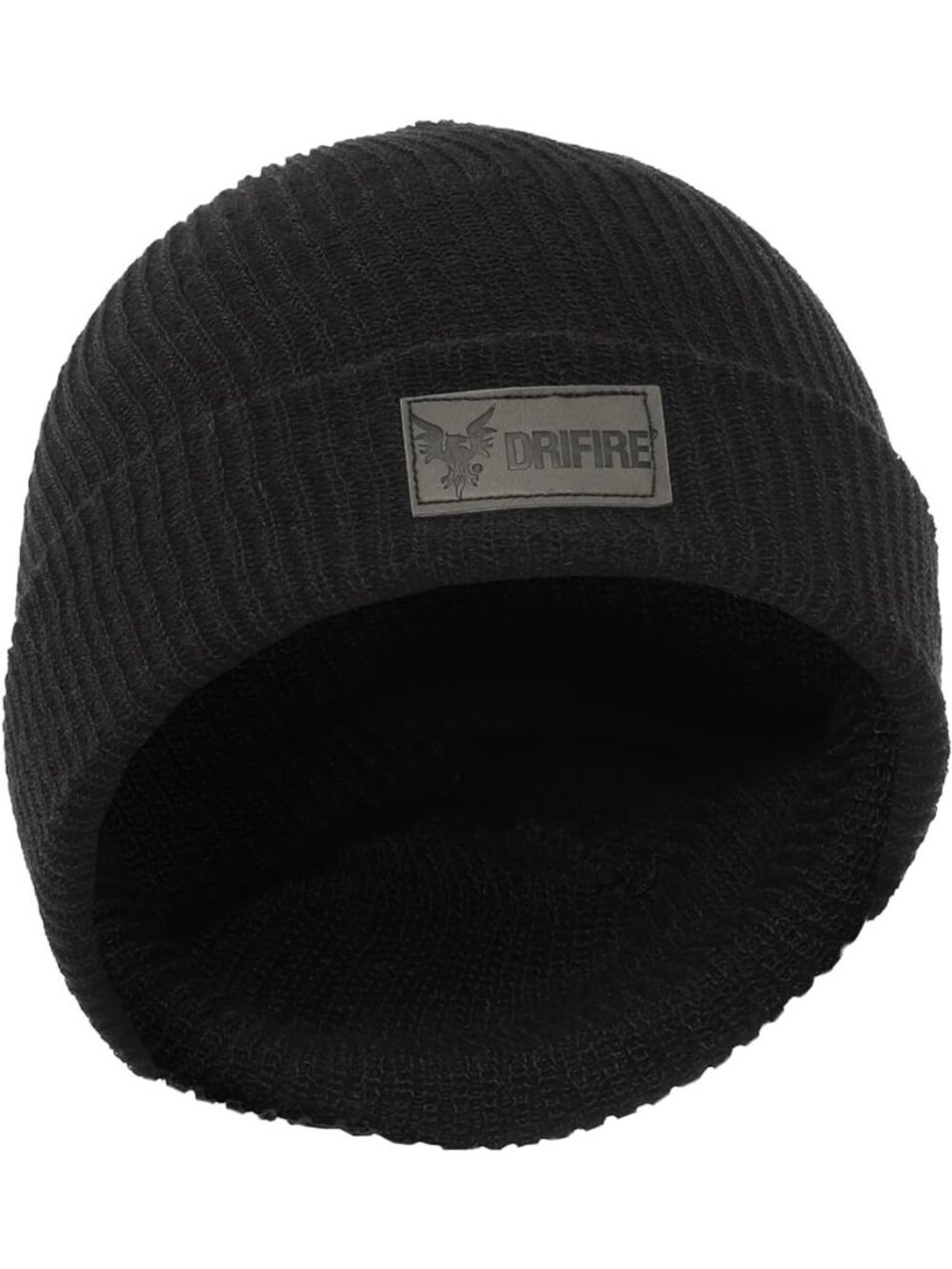 Flame Resistant Winter Beanie, Nomex Knit Hat, Regular Size, Black, Warm